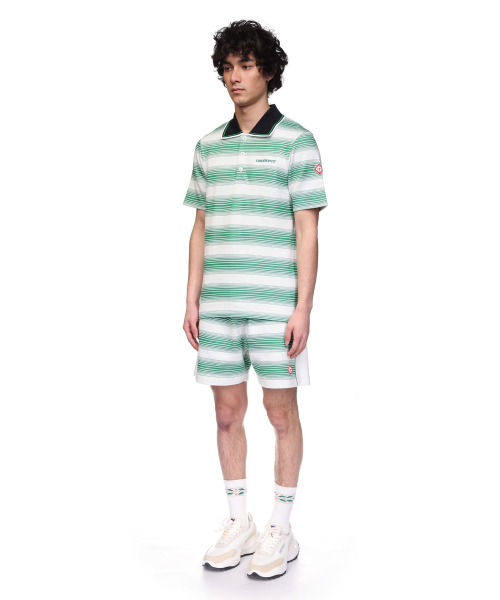 (M) Поло в полоску STRIPE INTERLOCK POLO GRADIENT STRIPE