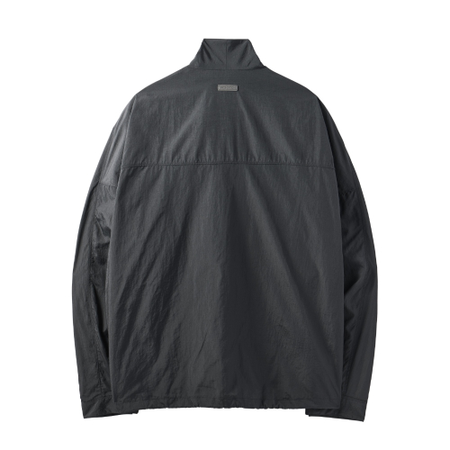RIPSTOP LONG SLEEVE ANORAK - C/GREY (P242MAN538)