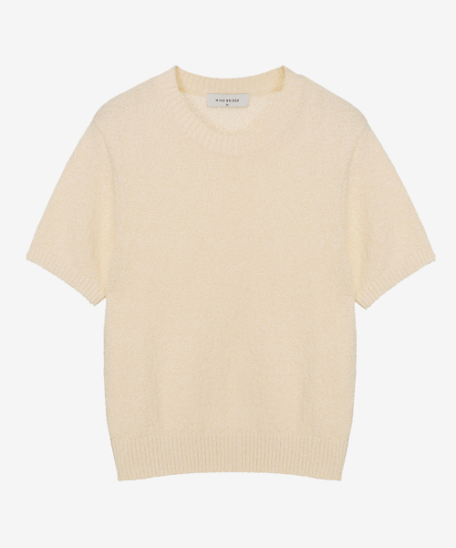 Вязаный свитер Bouclé с круглым вырезом - 5 color