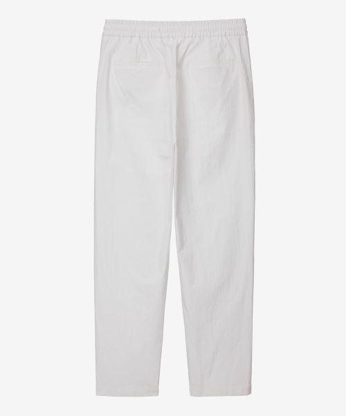 Relaxed fit linen like full banding pants - 2 color MYPT3111