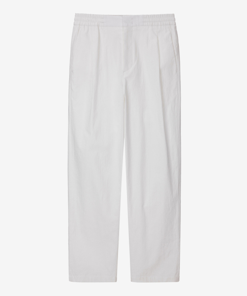 Relaxed fit linen like full banding pants - 2 color MYPT3111