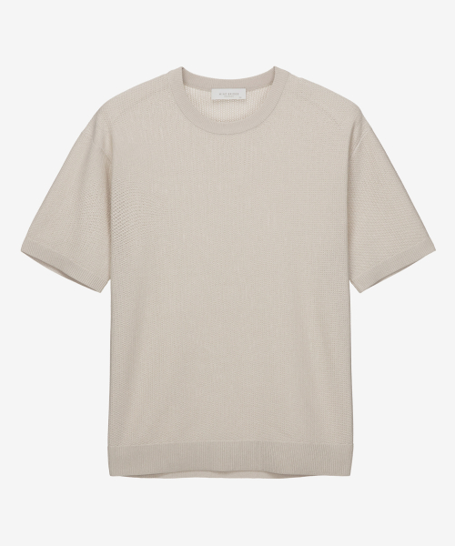 tissue transformation round short-sleeved short-sleeved knitwear MYKT3121 Help