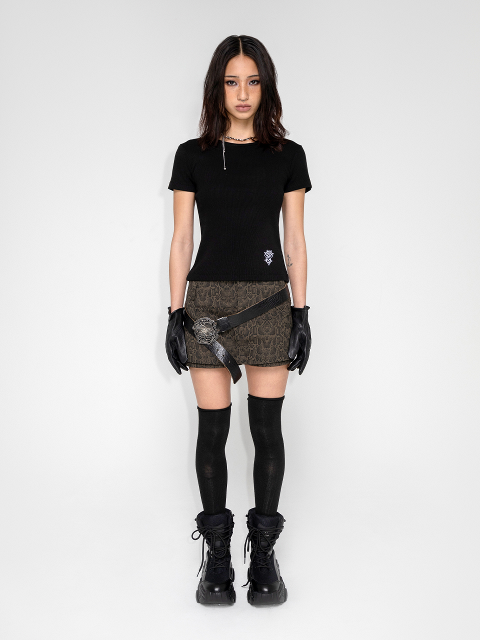 ★ Leey★ LOWRISE SKIRT PANTS LEOPARD P0000EEB MUSINSA | L.E.E.Y LOW-RISE SKIRT PANTS LEOPARD