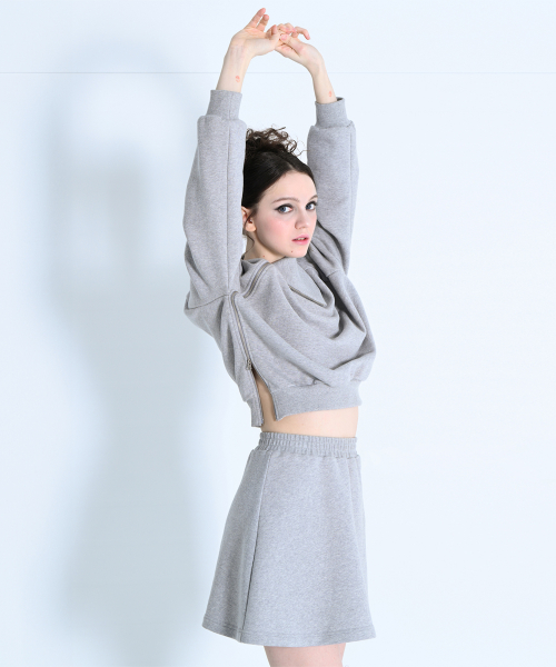 Двустороннее открытое платье-юбка сет Grey MBDSST001GR