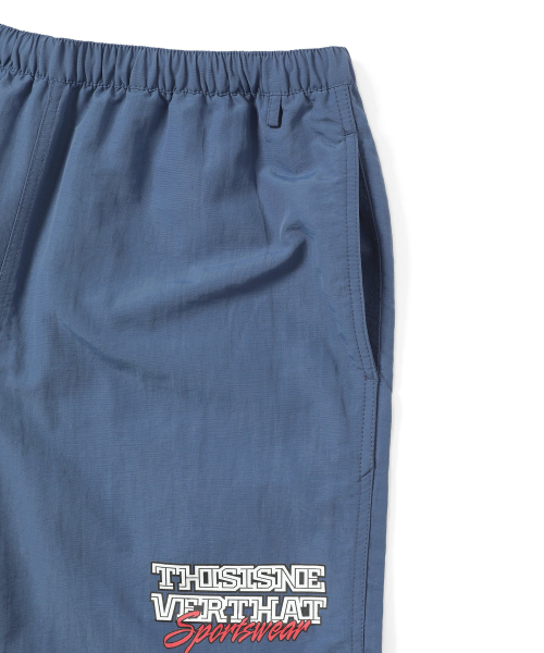 Big Logo Nylon Shorts Blue