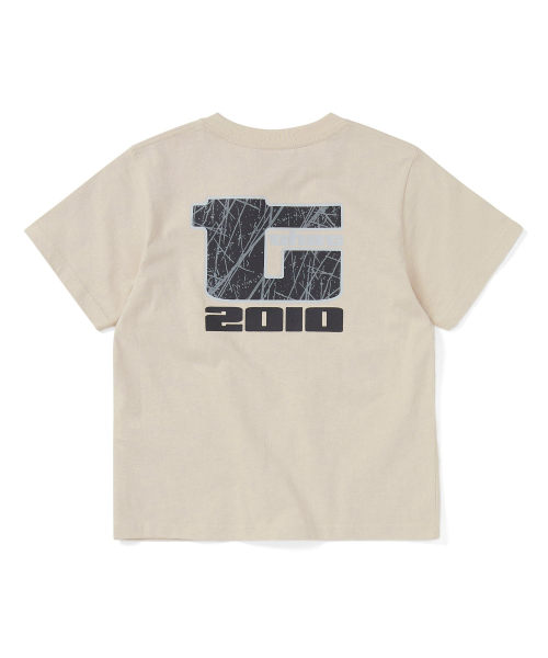Big Initial W Tee Beige