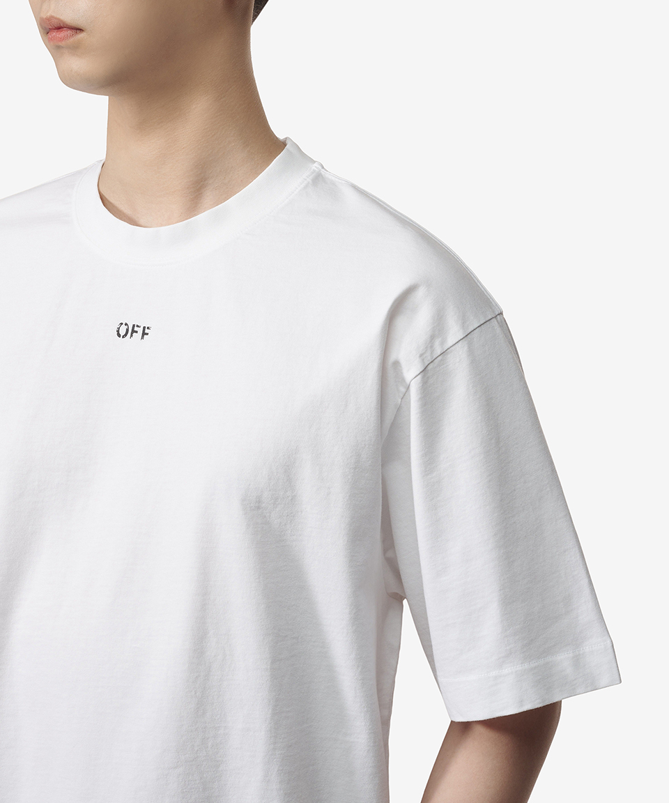 Tシャツ・カットソー Off-White Stamp Skate Short Sleeve T-Shirt White OMAA120C99J MUSINSA | Off White Stamp Skate Short Sleeve T-Shirt - White