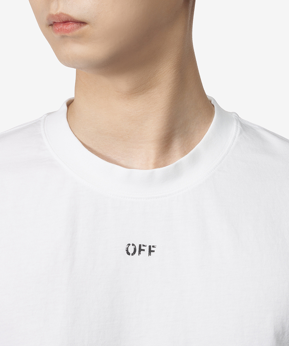 Tシャツ・カットソー Off-White Stamp Skate Short Sleeve T-Shirt White OMAA120C99J MUSINSA | Off White Stamp Skate Short Sleeve T-Shirt - White