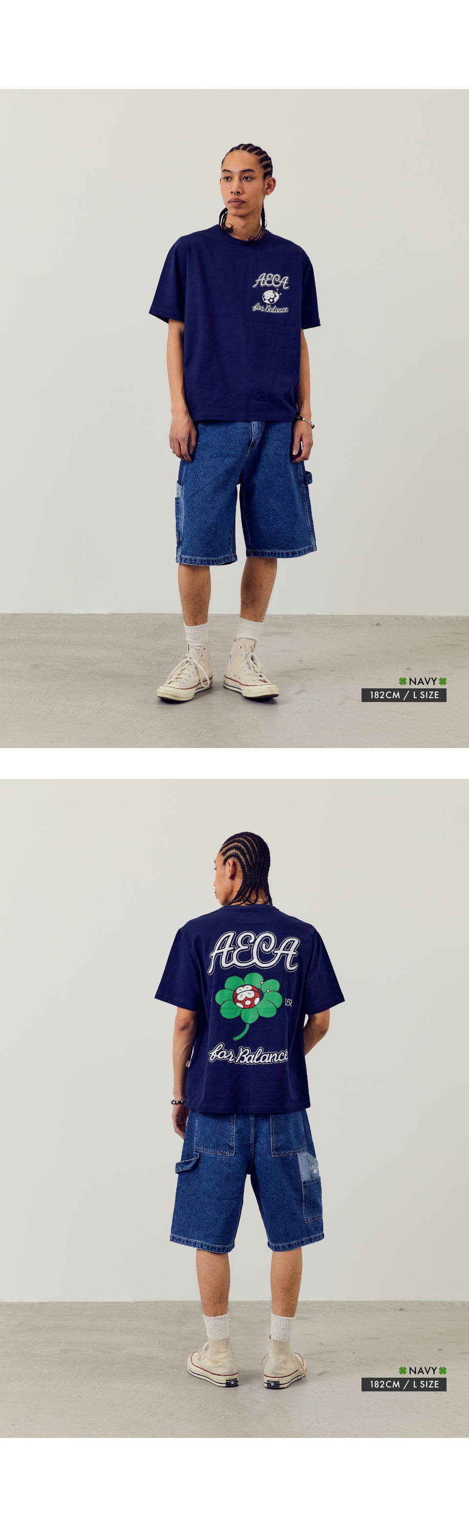 Tシャツ・カットソー AECA WHITE AECA LADYBUG LONG SLEEVENAVY MUSINSA | AECA WHITE AECA LADYBUG HALF SLEEVE-NAVY
