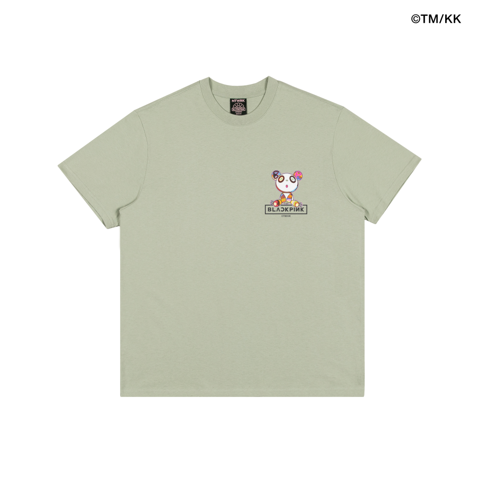 【Takashi Murakami x Blackpink】Signature T-Shirt 黒 BLACKPINK + Takashi Murakami Rainbow Flower T-Shirt (Black