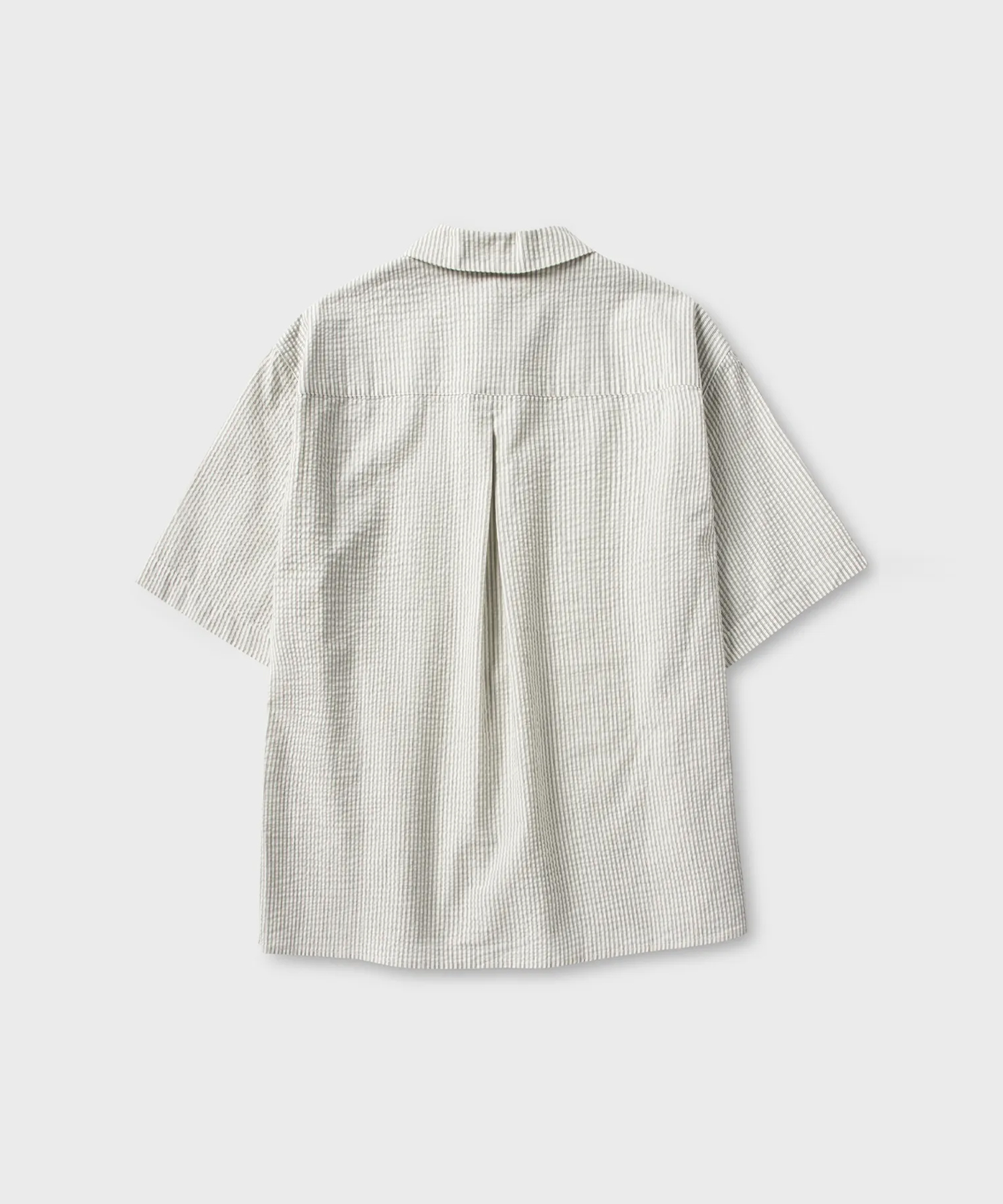 STRIPE SEERSUCKER SHIRT_IVORY