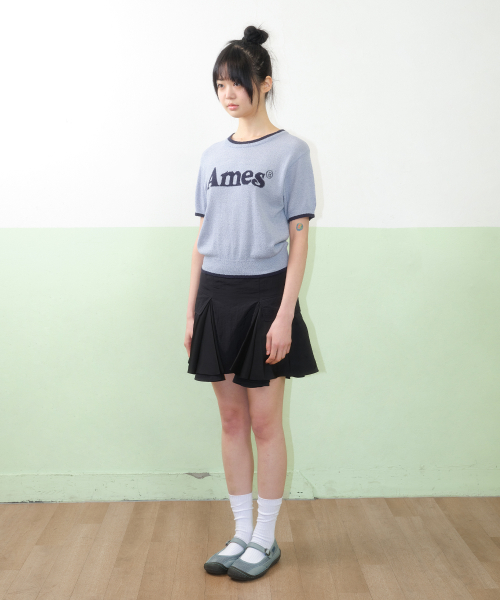 BASIC LOGO KNIT O BLUE