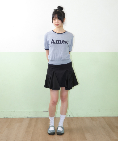 BASIC LOGO KNIT O BLUE