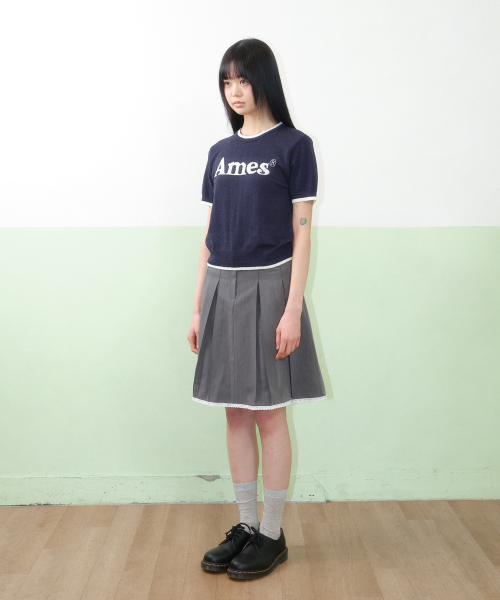 BASIC LOGO KNIT NAVY