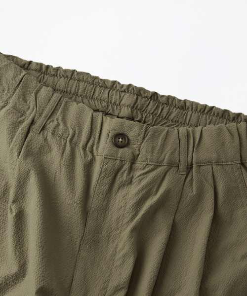 SEERSUCKER COMFORT PANTS_BEIGE