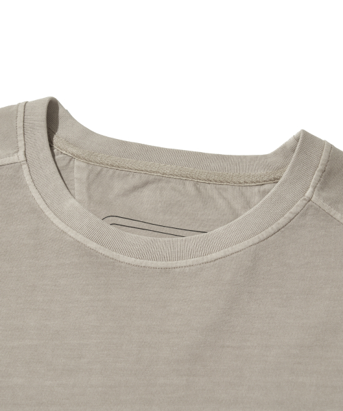 CONTRAST LONG SLEEVE T-SHIRT_BEIGE_WLT028