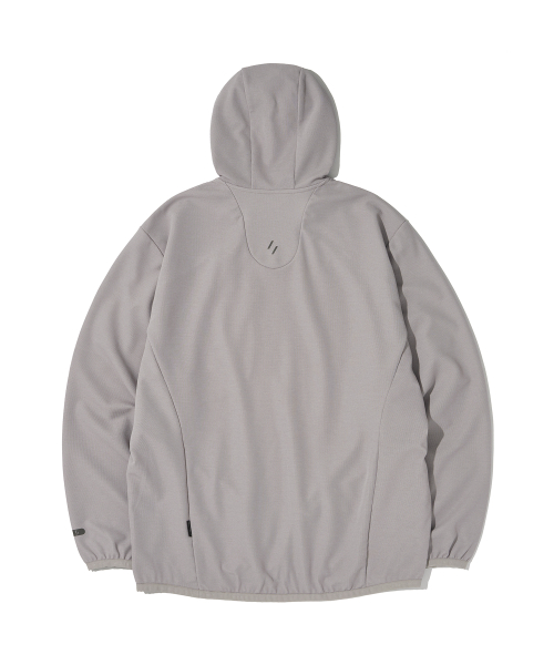 STRETCH WAFFLE PULLOVER_LIGHT GRAY_WOL088