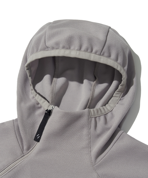 STRETCH WAFFLE PULLOVER_LIGHT GRAY_WOL088