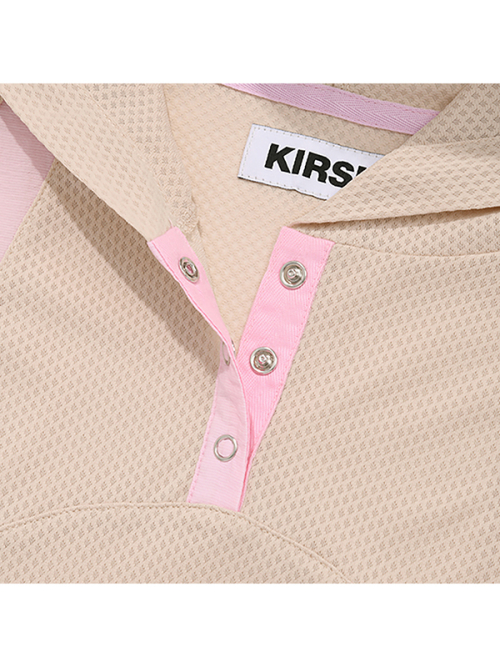 Облегающий худи с коротким рукавом Beige