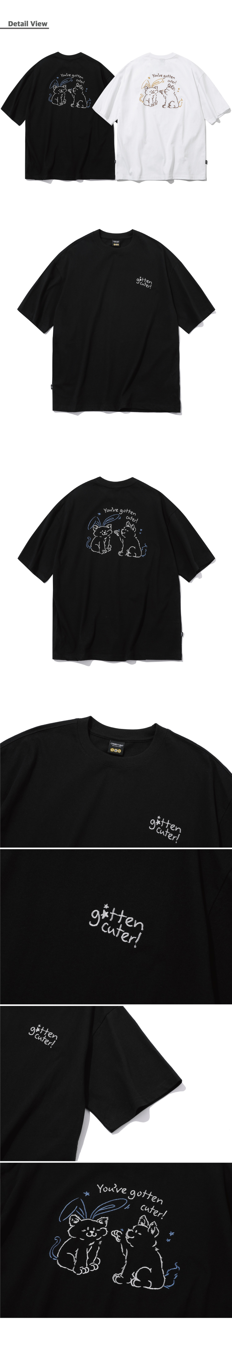 【CPGN STUDIO】24SS★ BUNNY CAT Embroidery Short Sleeve Tee MUSINSA | CPGN STUDIO BUNNY CAT Embroidery Short-Sleeved T