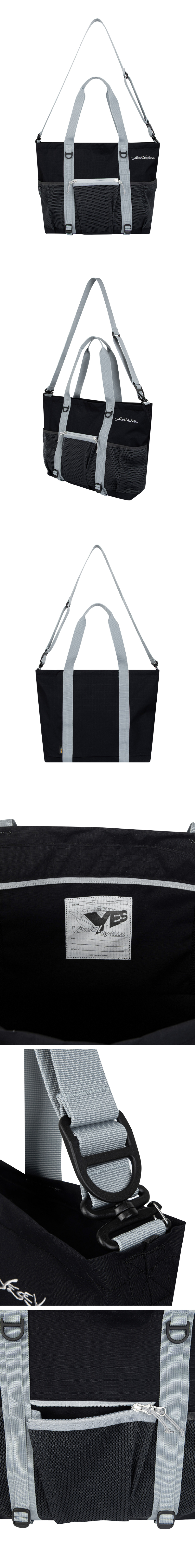 MUSINSA | YESEYESEE Y.E.S Rushed Assist Bag Black