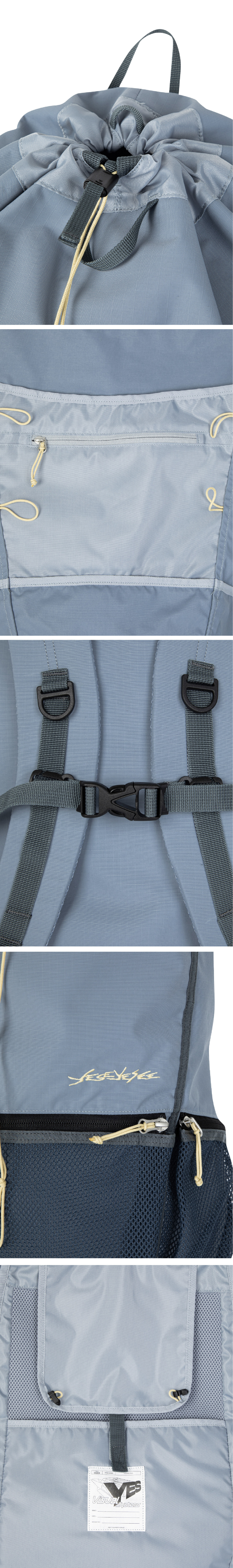 ◆YESEYESEE◆ YES Rushed Carapace Knapsack Sky Blue YS241WBA MUSINSA | YESEYESEE Y.E.S Rushed Carapace Knapsack Sky Blue