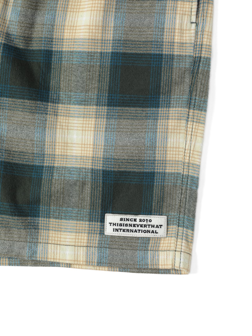 【THISISNEVERTHAT】Belted Check short Brown thisisneverthat Belted Check short - Brown | 하이츠스토어