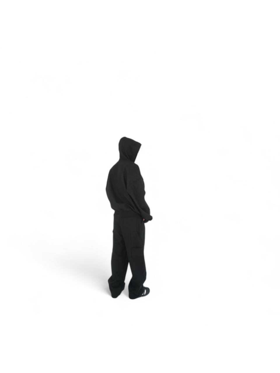 MUSINSA | BORN SLIPPY Carpenter Wide Sweat Pants (Black)