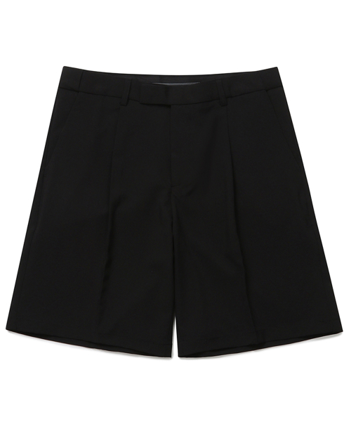 Удобные шорты-слаксы на скрытой резинке (Black)