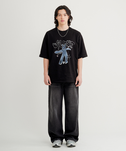 Футболка Bunny Weave с коротким рукавом Black MJST7718