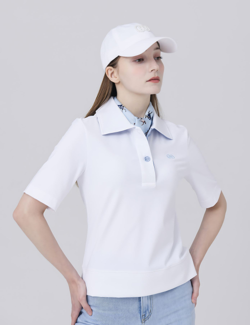 Унисекс свободная футболка Ice Cool с рукавом 7/4 — White