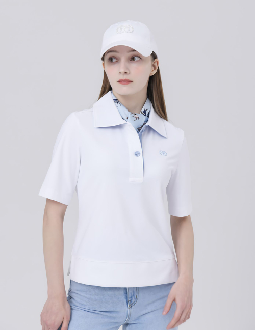 Унисекс свободная футболка Ice Cool с рукавом 7/4 — White