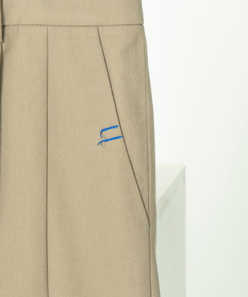 Короткие шорты со строчкой Odd_Khaki