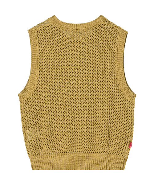 PUNCHING KNIT VEST [2 COLOR]