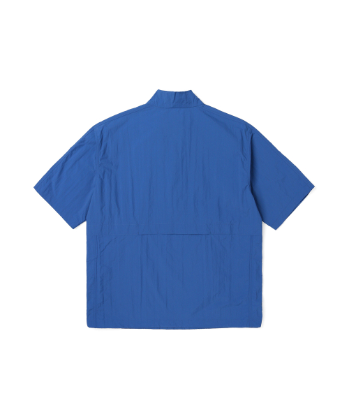 Унисекс легкий анорак с коротким рукавом BLUE (UA3UJ98_43)