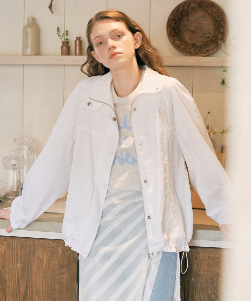 LACE WIND JACKET WHITE