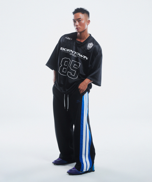 85 RUGBY JERSEY T-SHIRTS [BLACK]