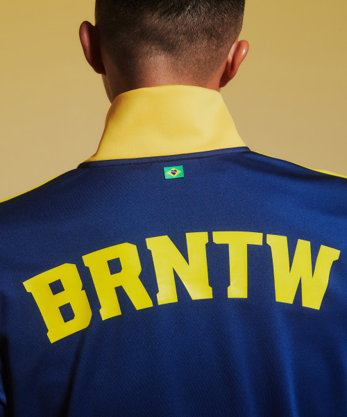 TRACK LINE JERSEY JACKET [NAVY]