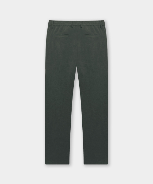 Однотонные брюки на резинке с защипом - Deep Teal
