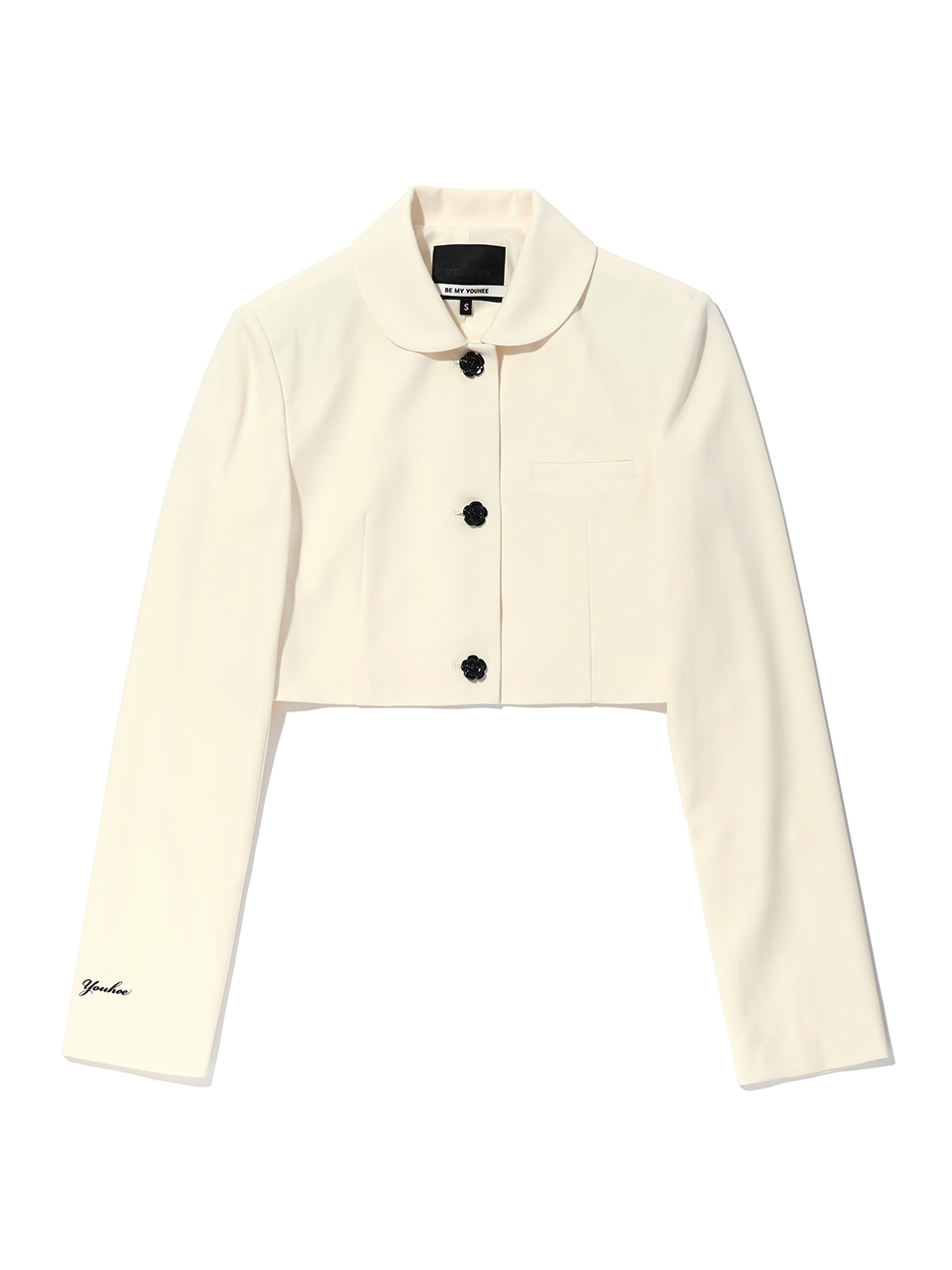 유희(YOUHEE) CROP JACKET CREAM - 사이즈 & 후기 | 무신사