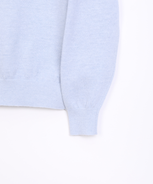 Джемпер R с круглым вырезом Light Blue