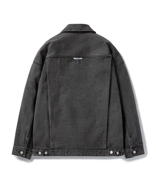 Джинсовка оверсайз вареная MDJ101 [BLACK]