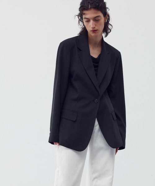 SINGLE BREASTED BUTTON FASTENING BLAZER