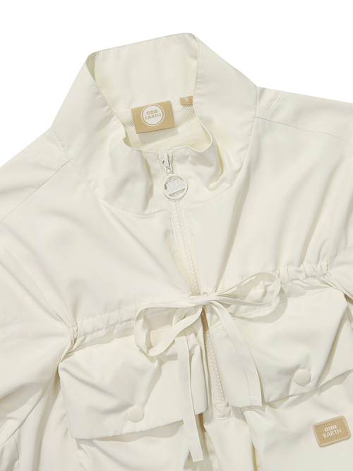 Кроп-анорак W Utility с коротким рукавом_Ivory
