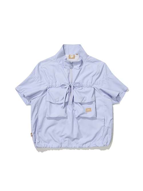 Кроп-анорак с коротким рукавом W Utility_Lilac