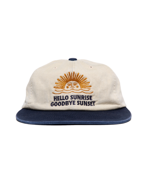 HELLO SUNRISE 90s Logo 6Panel Cap ベージュ MUSINSA | HELLO SUNRISE 90s Logo 6-Panel Cap - Beige & Navy