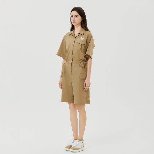 Back Martine Logo Jumpsuit_Beige