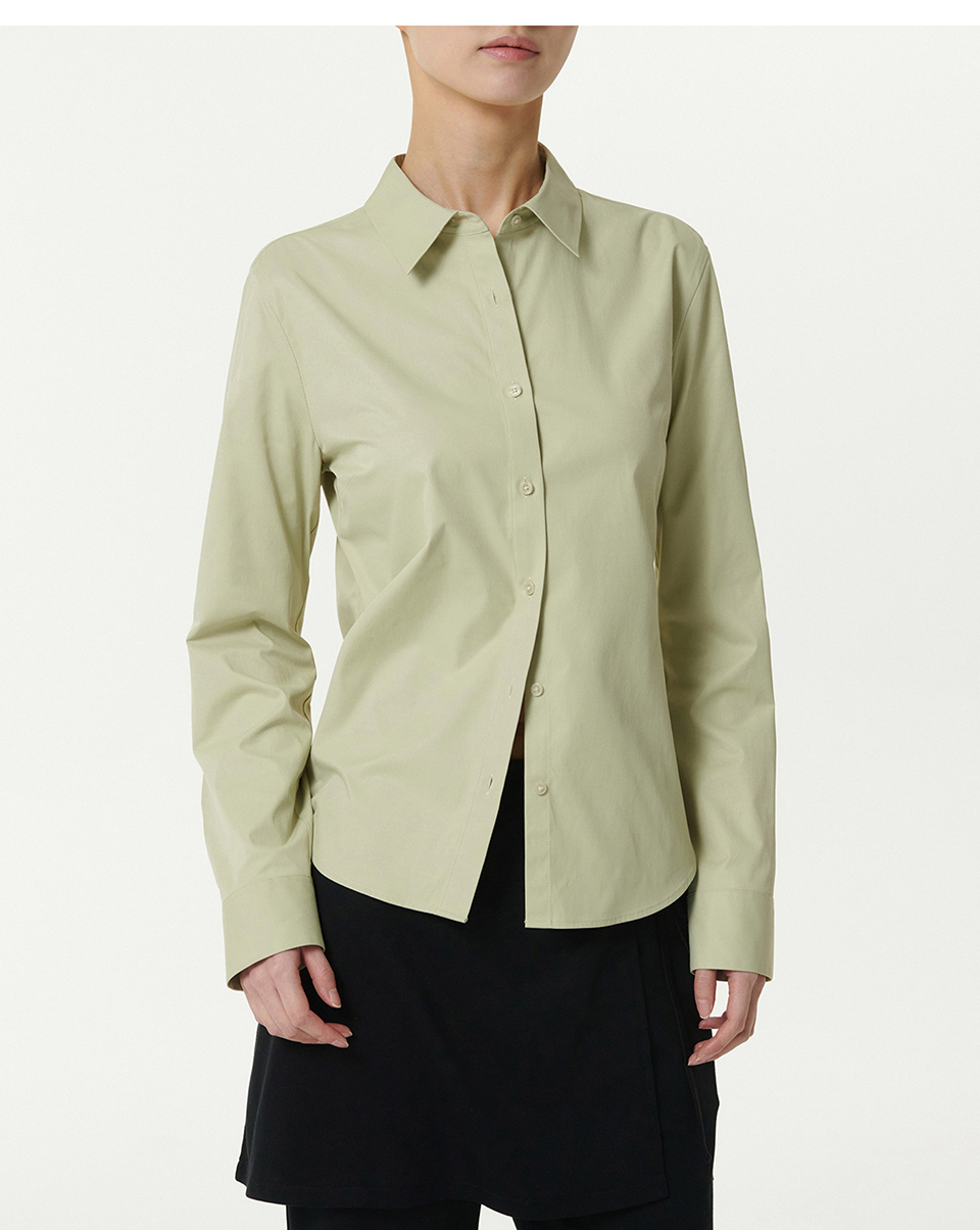 WOMENS SLIM FIT SHIRT #韓韶禧同款! - 9 COLORS GREEN