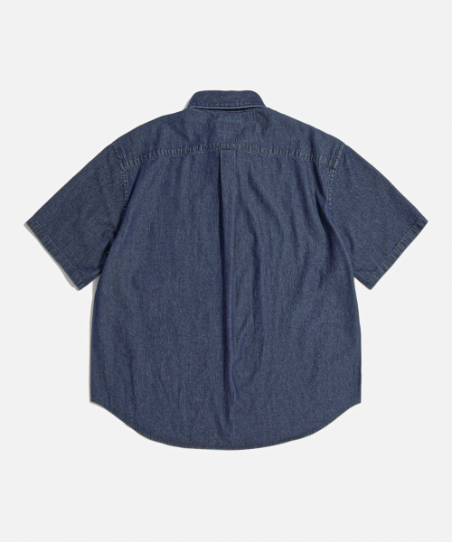 Crest Denim S/S Over Shirt Dark Indigo