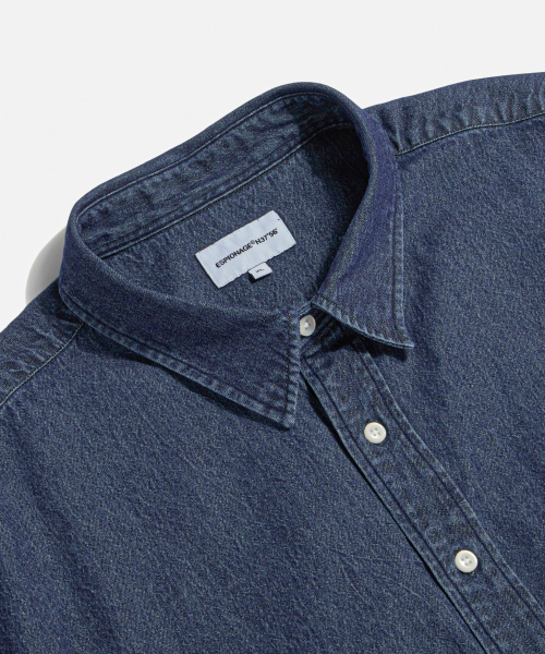 Crest Denim S/S Over Shirt Dark Indigo